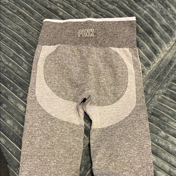 VS PINK Seamless Grey Womens Leggings - Performance Bottoms - Picture 4 of 7